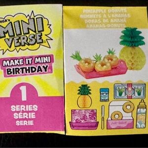 Pineapple donuts birthday series
Miniverse make it mini party celebration